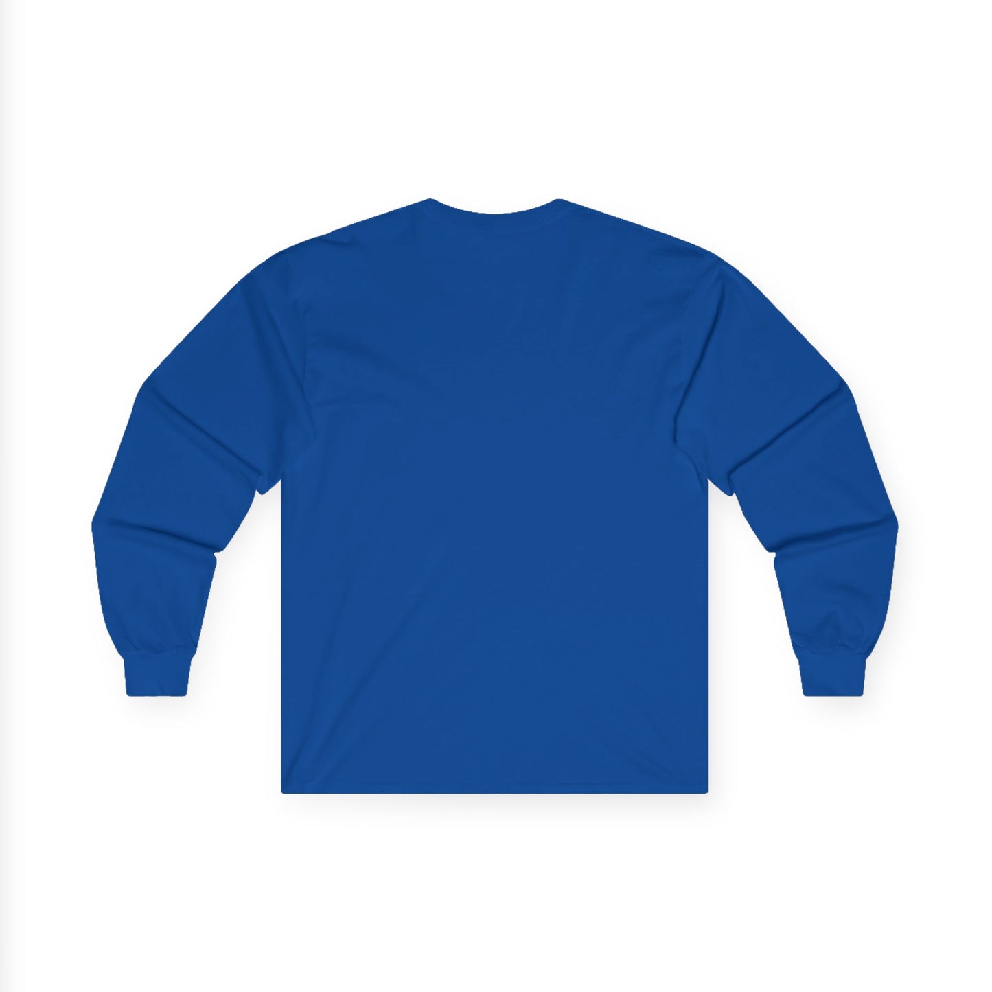 Unisex 100% Cotton Long Sleeve Tee with Black Cross