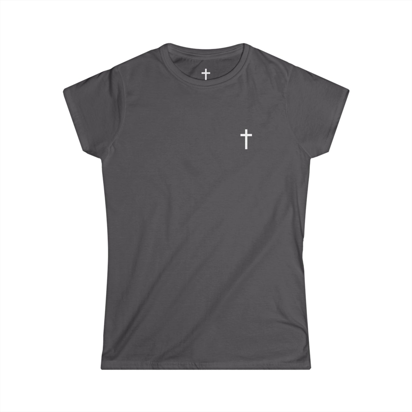 Women's Softstyle Tee with White Cross