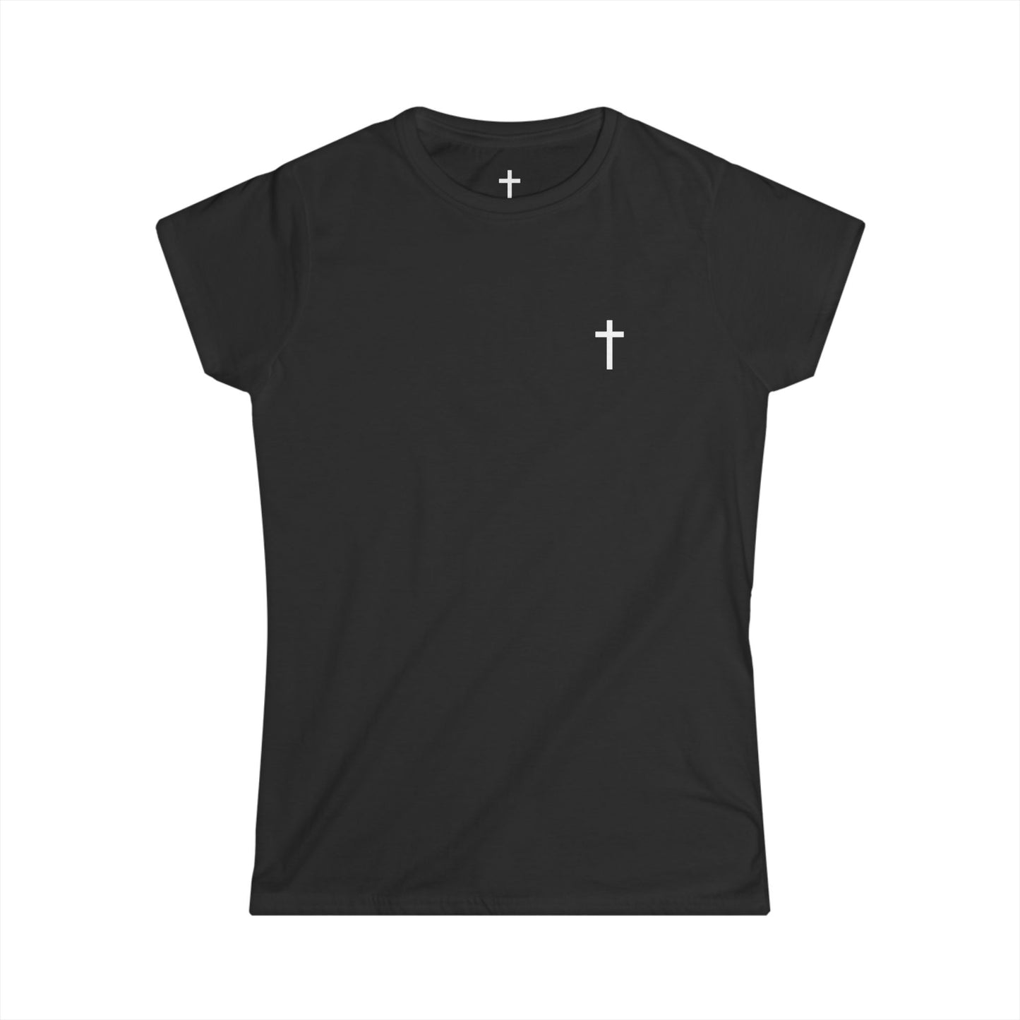 Women's Softstyle Tee with White Cross