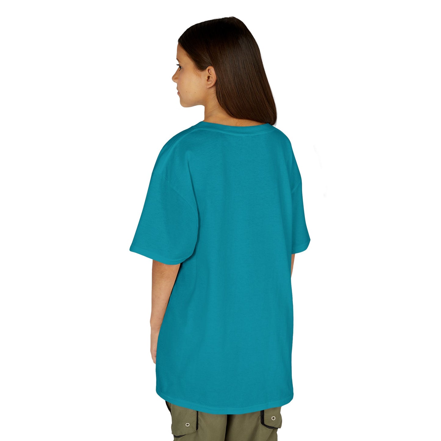 Kids Simple Christian T-Shirt with Black Cross (Gildan Product)