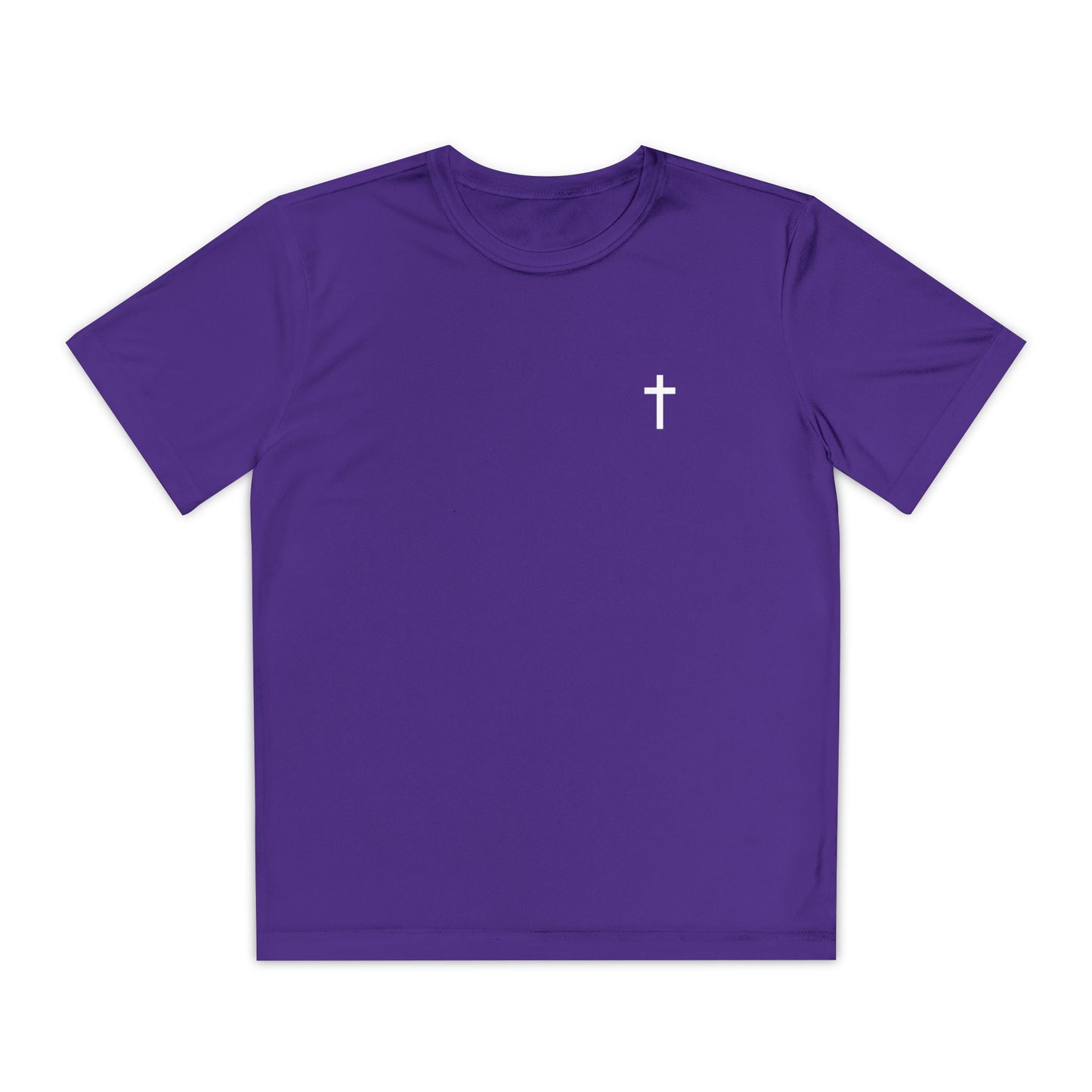 Youth Sport-Tek Tee with White Cross