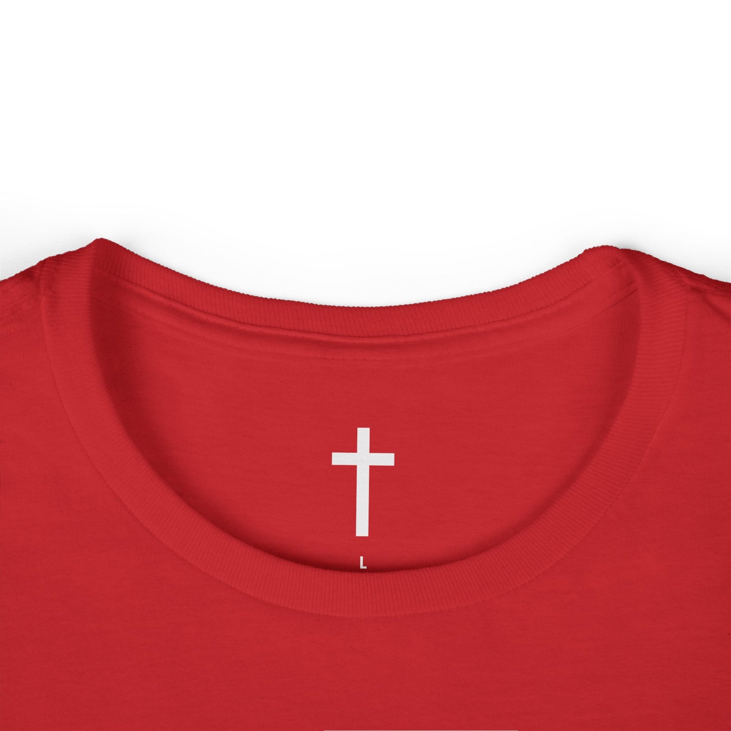 Women's Softstyle Tee with White Cross