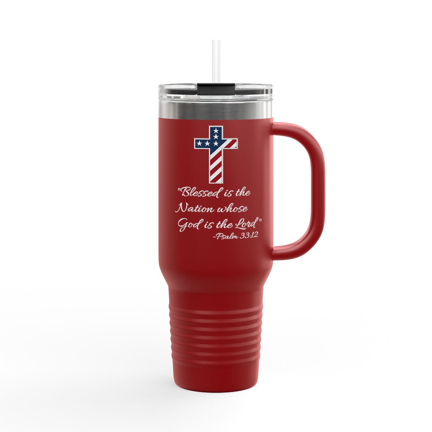 God Bless America Insulated Travel Mug, 40oz