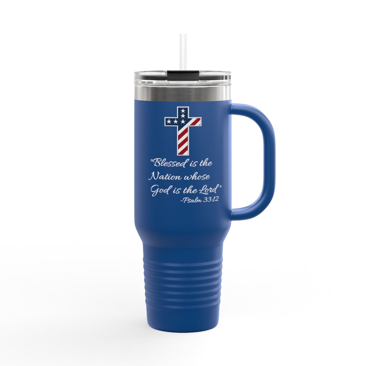 God Bless America Insulated Travel Mug, 40oz