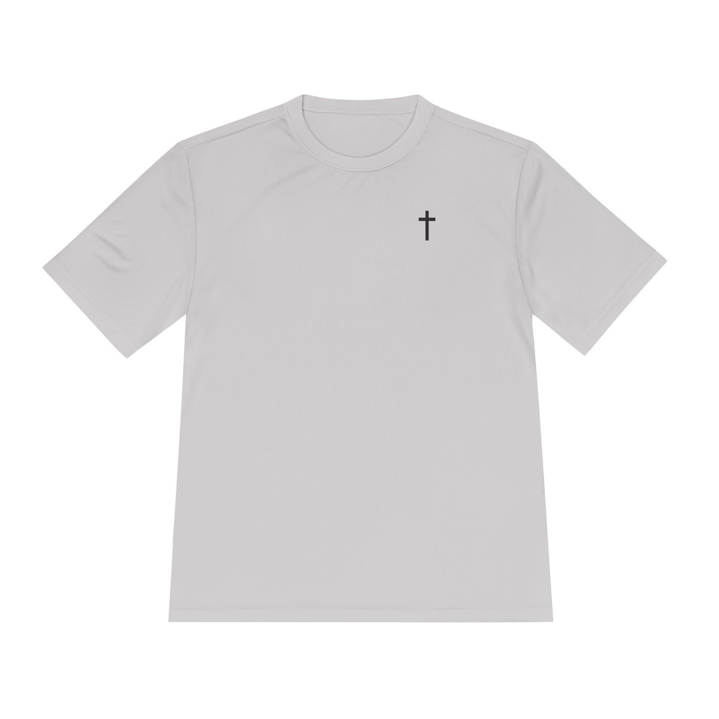 Sport-Tek Unisex Moisture Wicking Tee with Black Cross