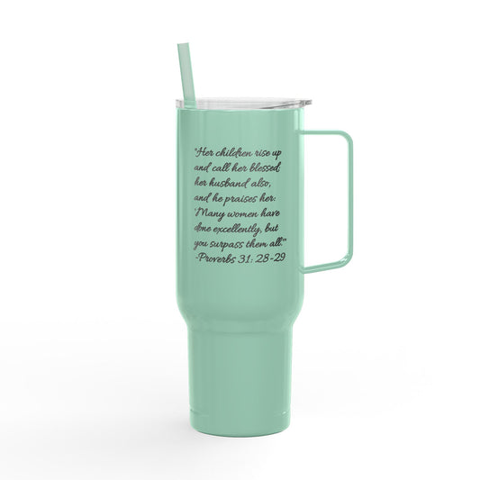 Insulated Tumbler with Lid, 40oz with Mother's Day verse