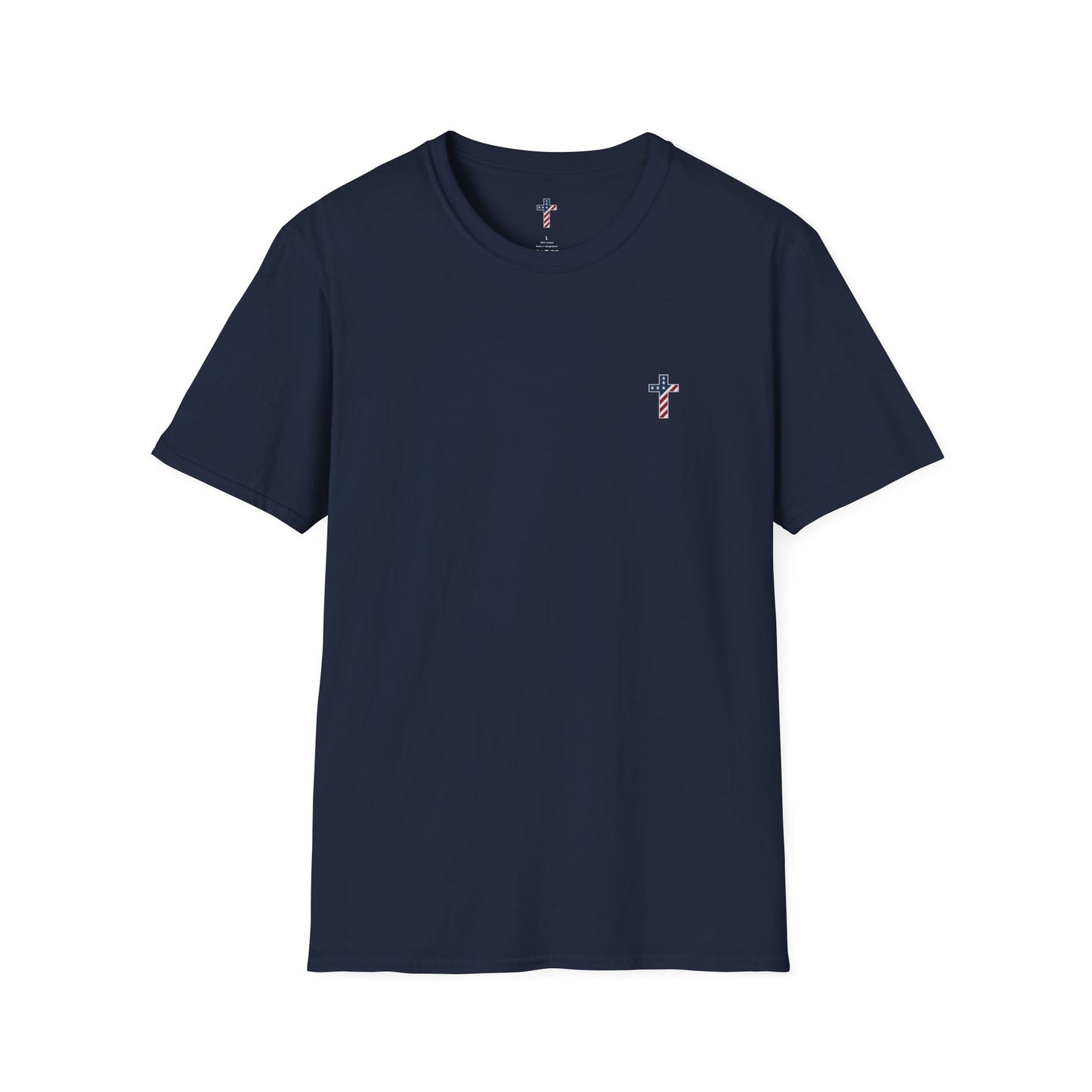 One Cross. One Nation, under God. Unisex Softstyle T-Shirt (no writing on back)