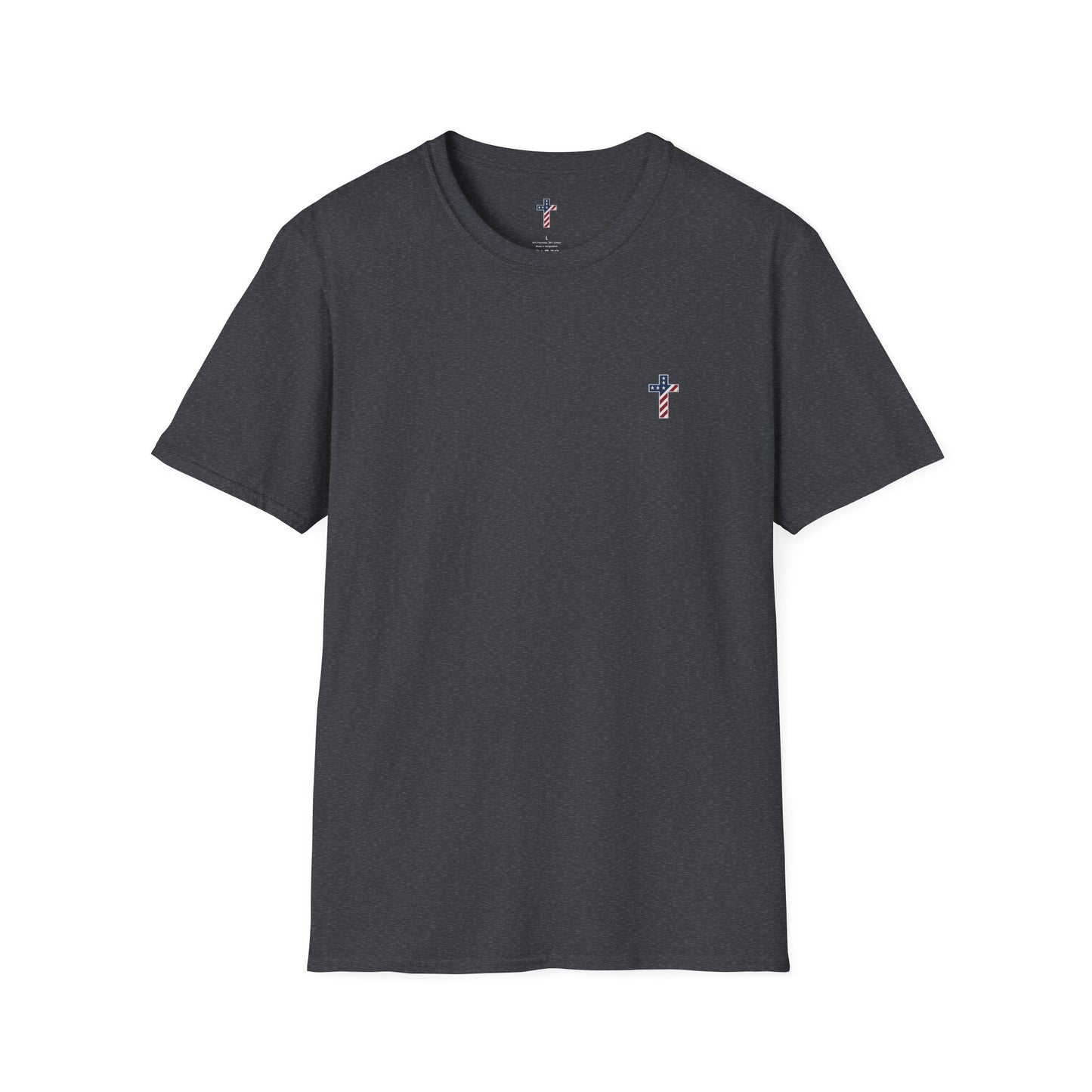 One Cross. One Nation, under God. Unisex Softstyle T-Shirt (no writing on back)