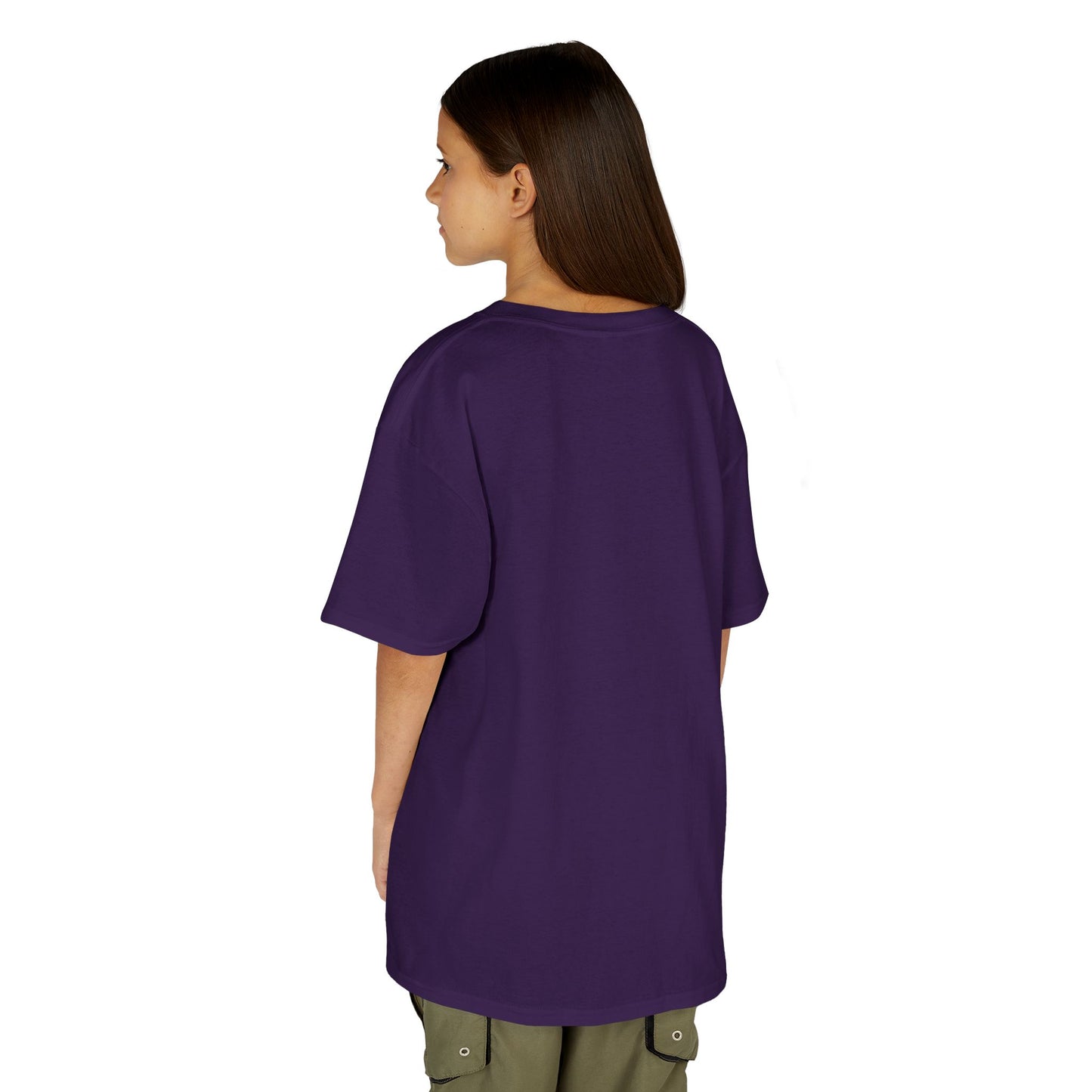 Kids Simple Christian T-Shirt with Black Cross (Gildan Product)
