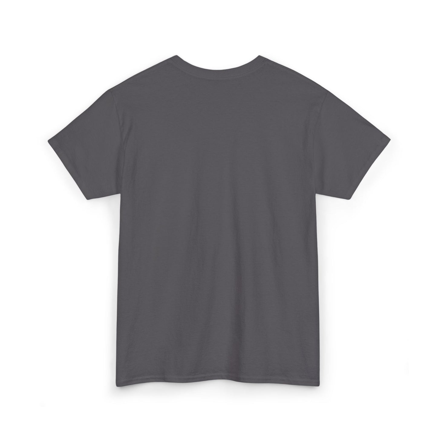 Unisex Heavy Cotton Tee with White Cross (Embroidered)