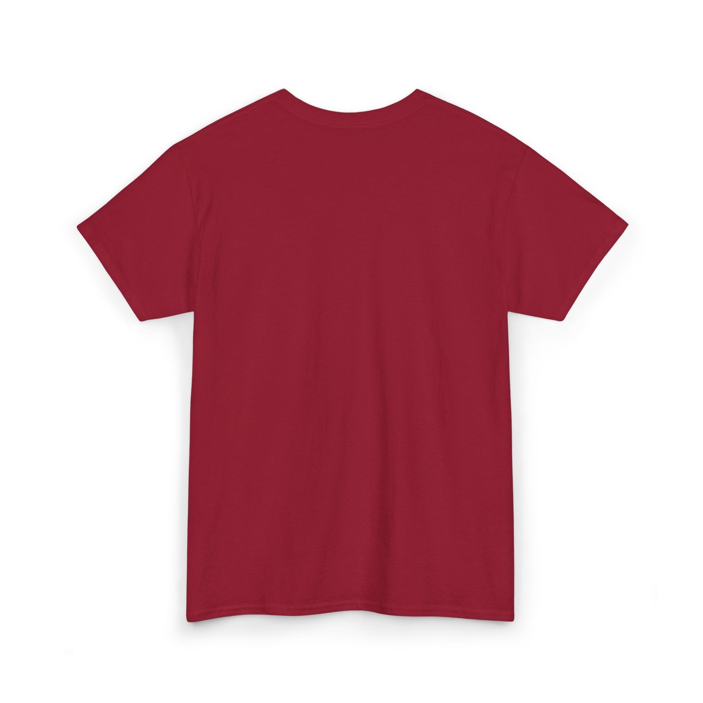 Unisex Heavy Cotton Tee with White Cross (Embroidered)