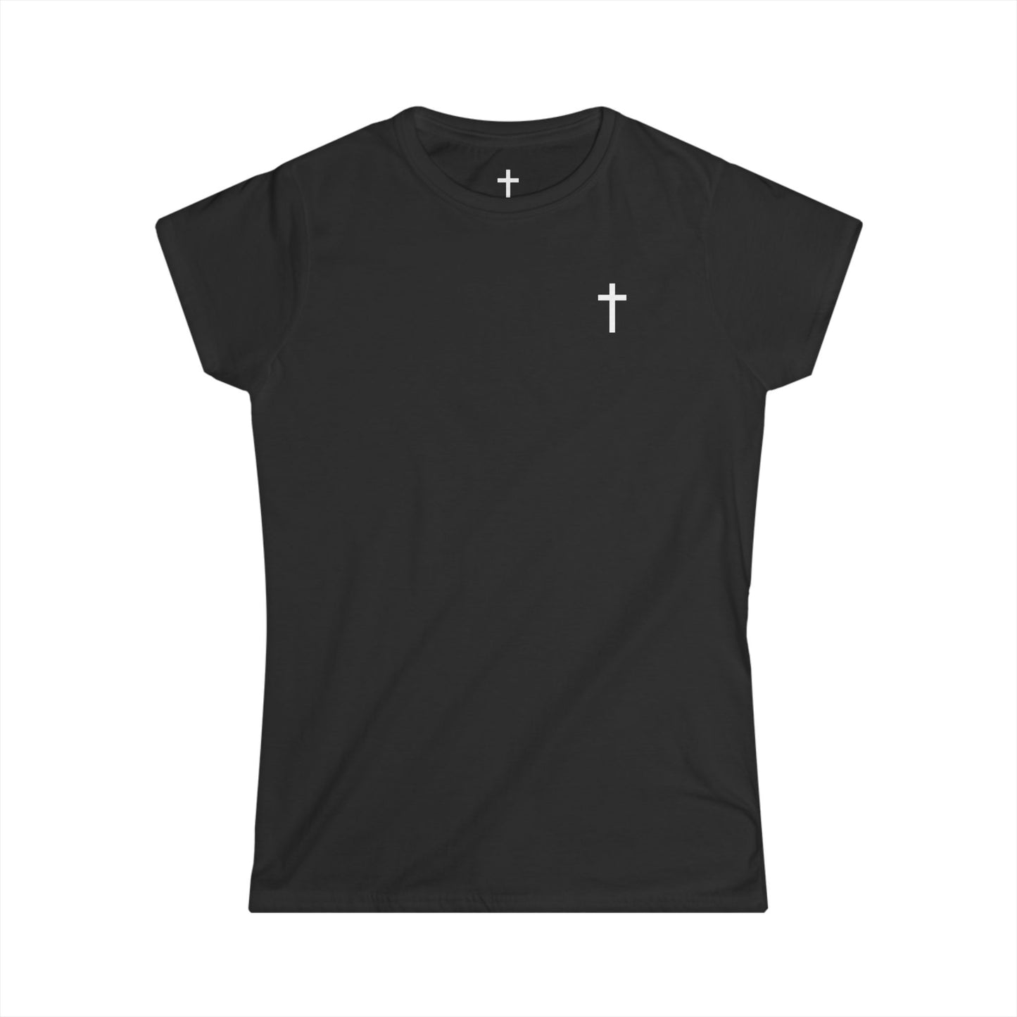 Women's Softstyle Tee with White Cross