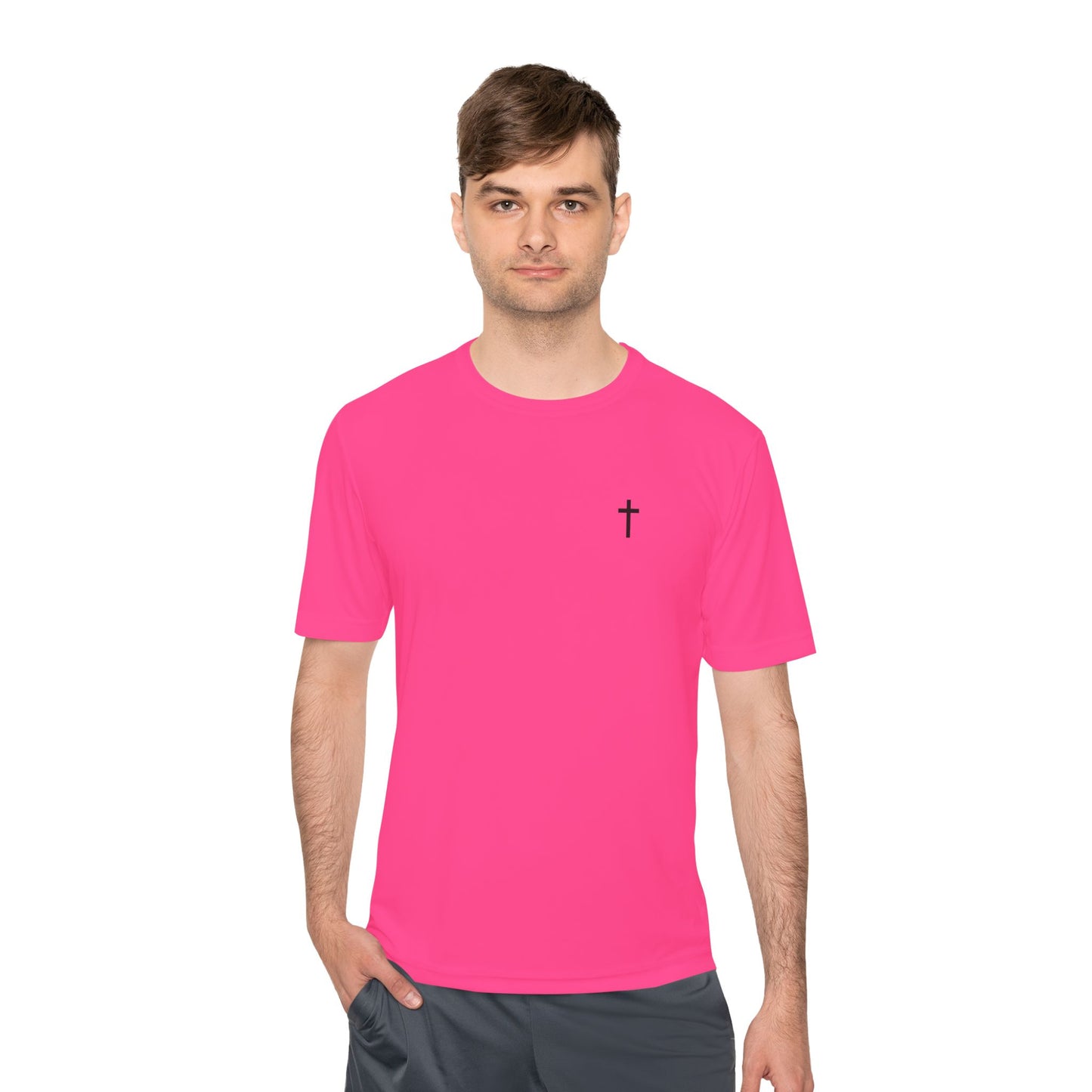 Unisex Sport-Tek Tee with Black Cross