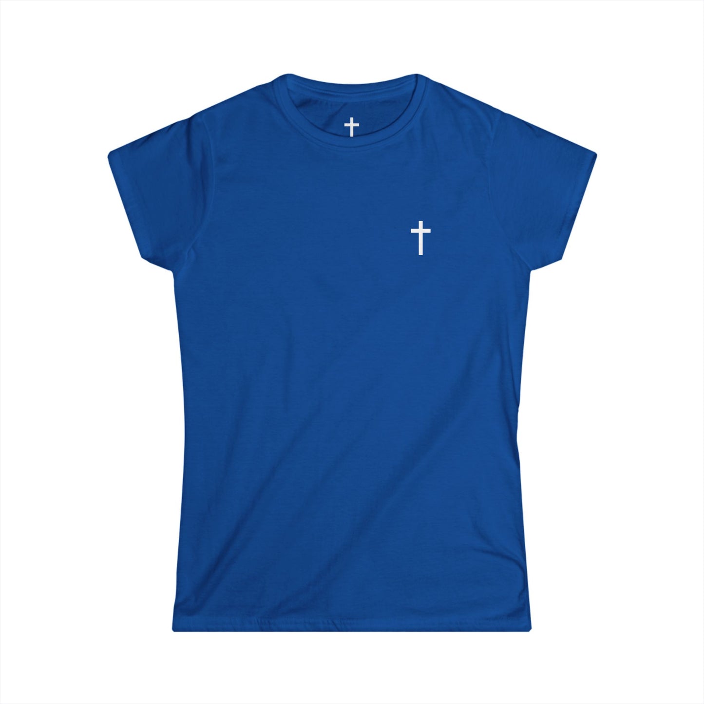Women's Softstyle Tee with White Cross