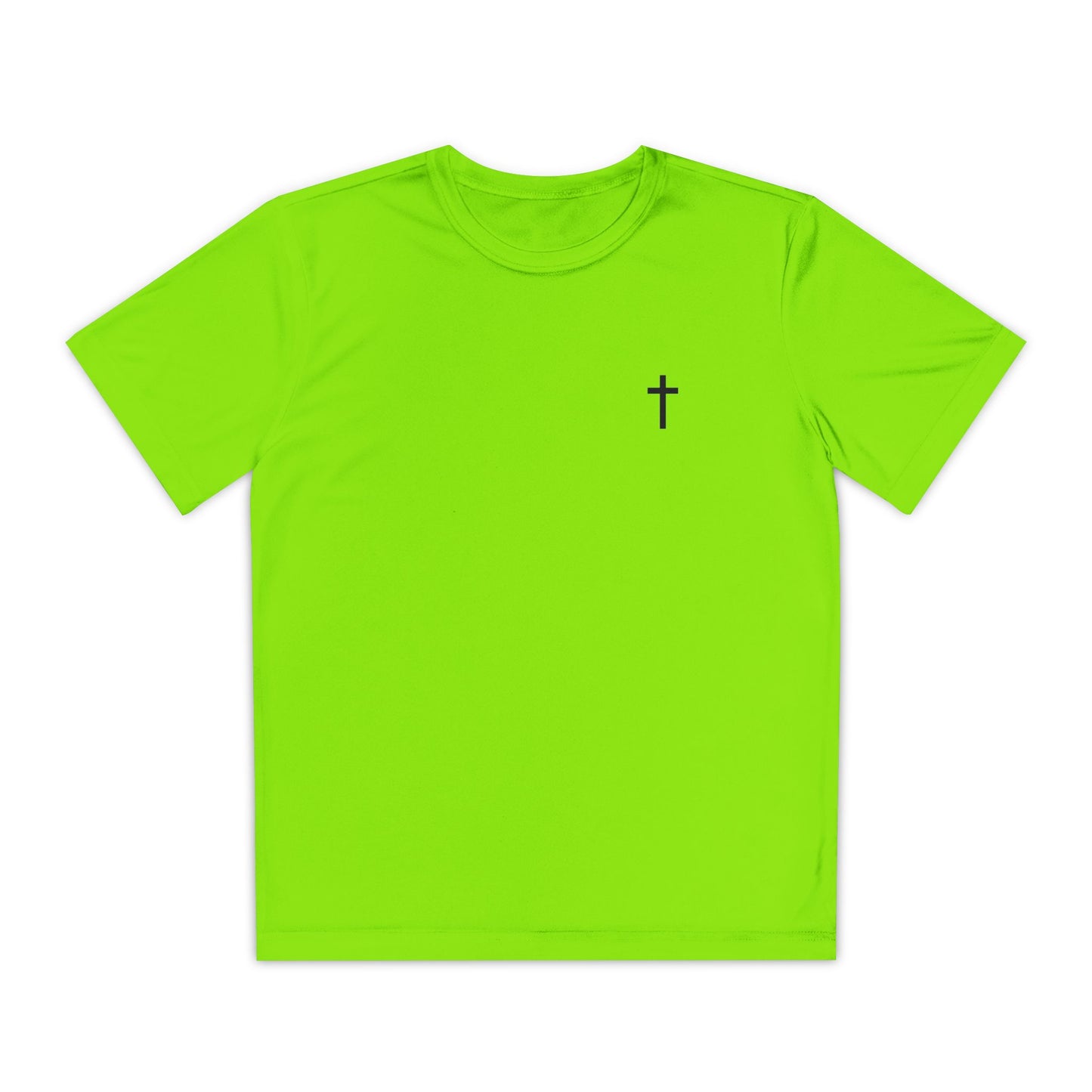 Youth Sport-Tek Tee with Black Cross