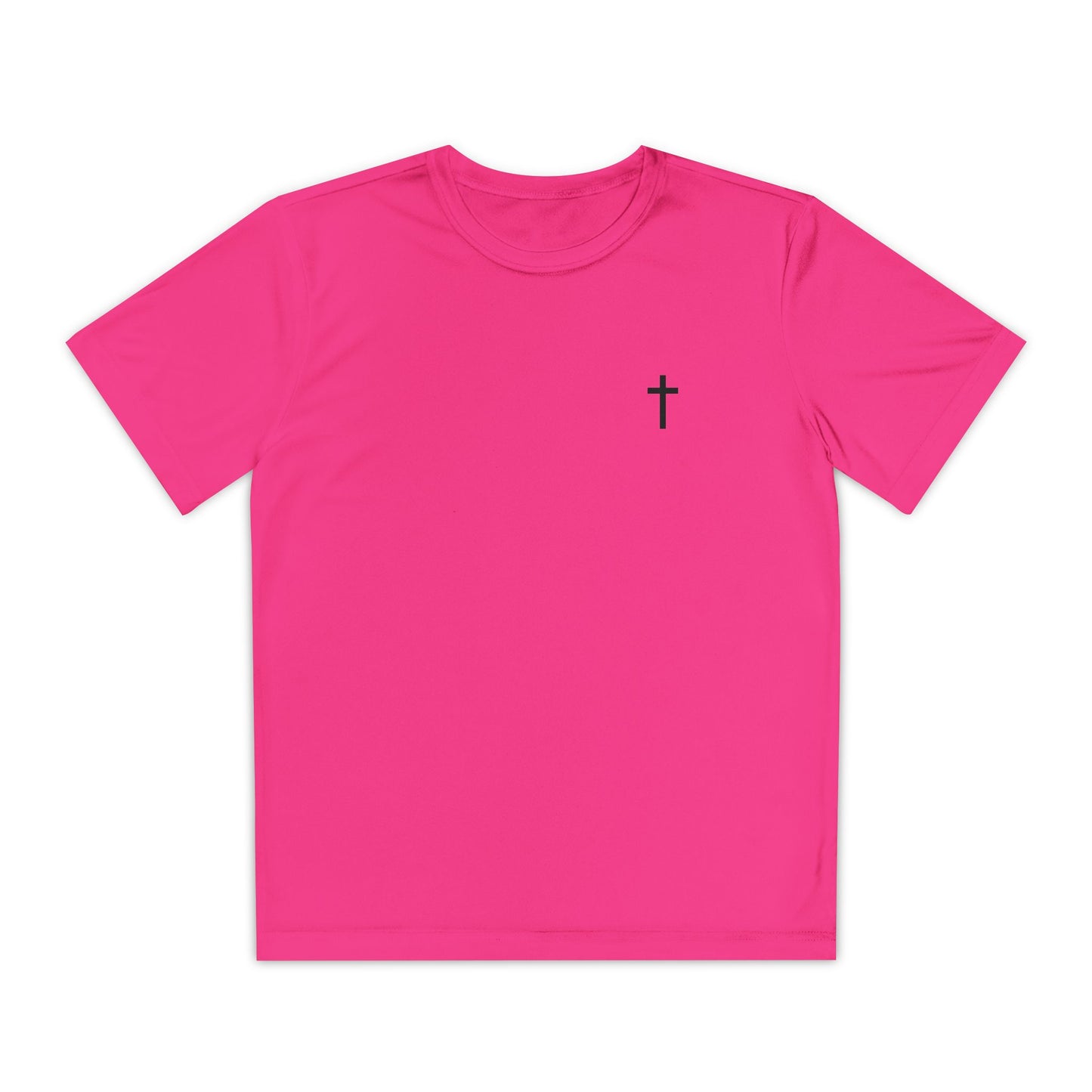 Youth Sport-Tek Tee with Black Cross