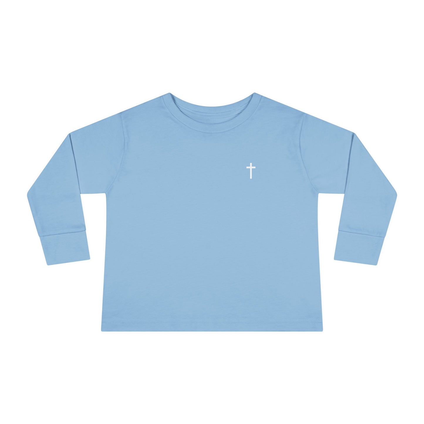 Toddler Long Sleeve Tee with White Cross