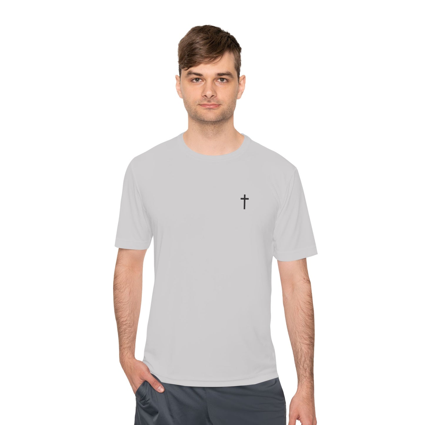 Unisex Sport-Tek Tee with Black Cross