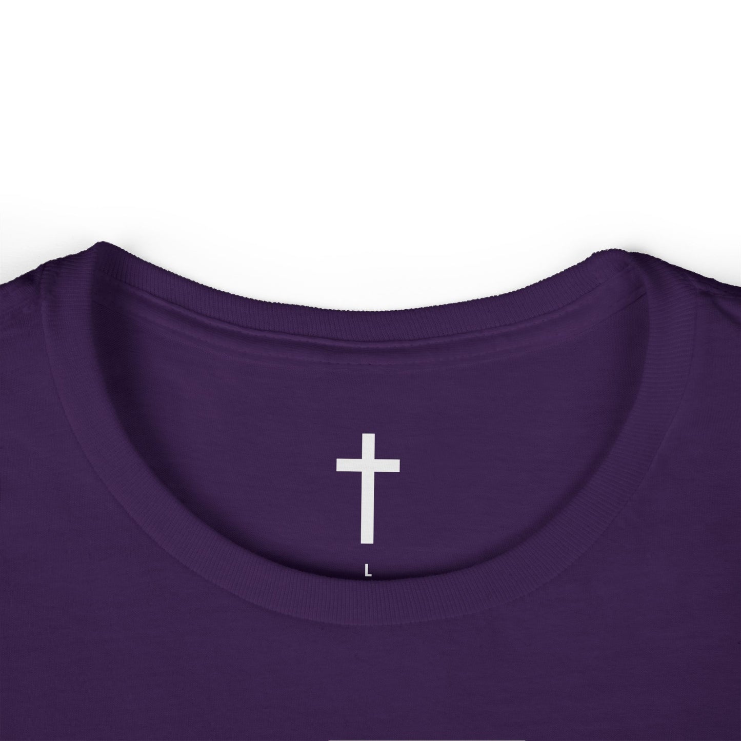 Women's Softstyle Tee with White Cross