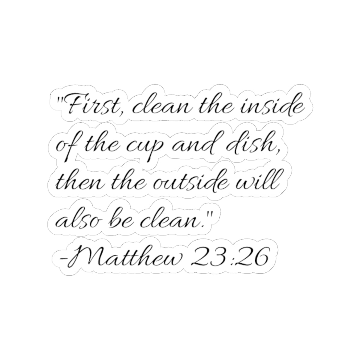 Thermos or Cup Kiss Cut Sticker