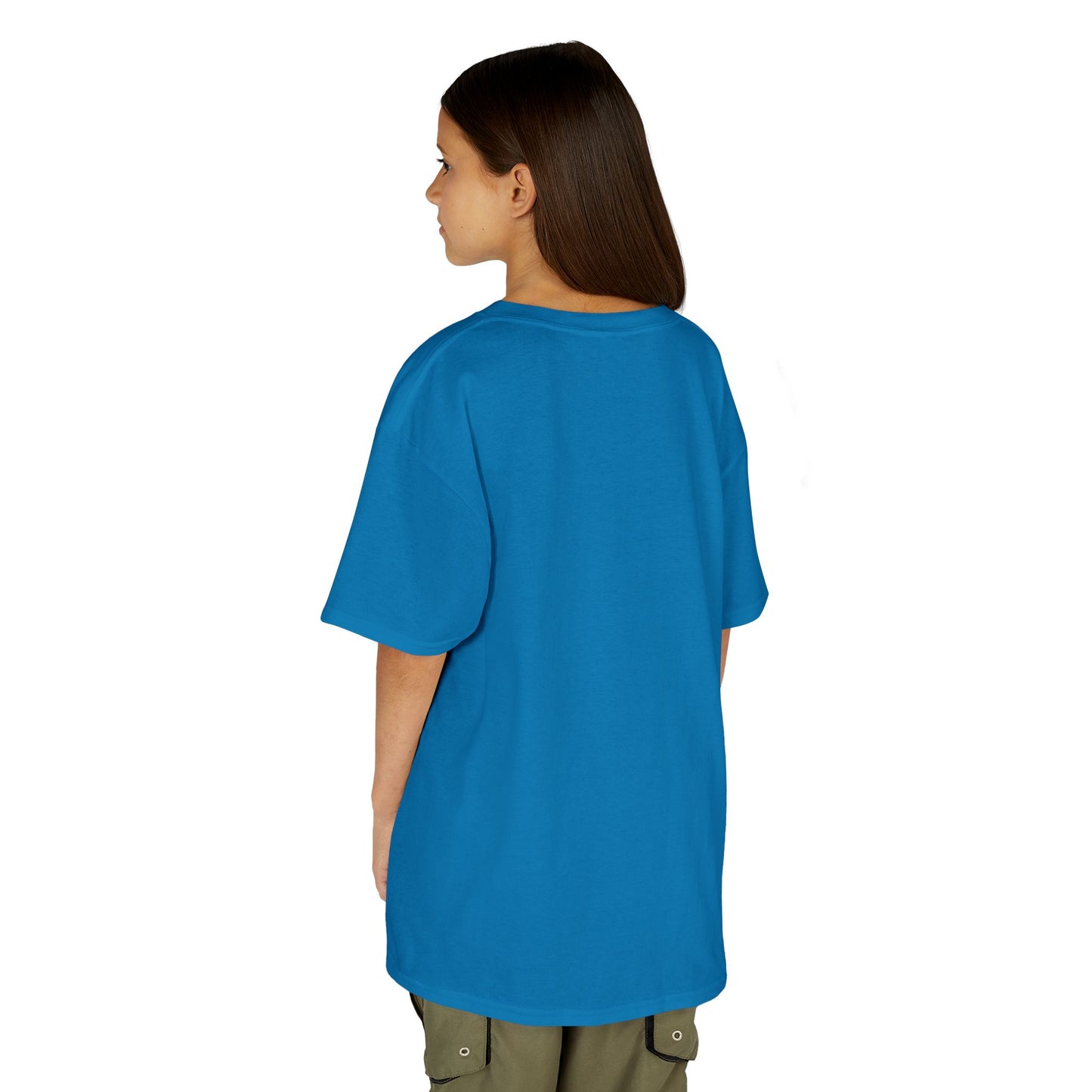 Kids Simple Christian T-Shirt with Black Cross (Gildan Product)