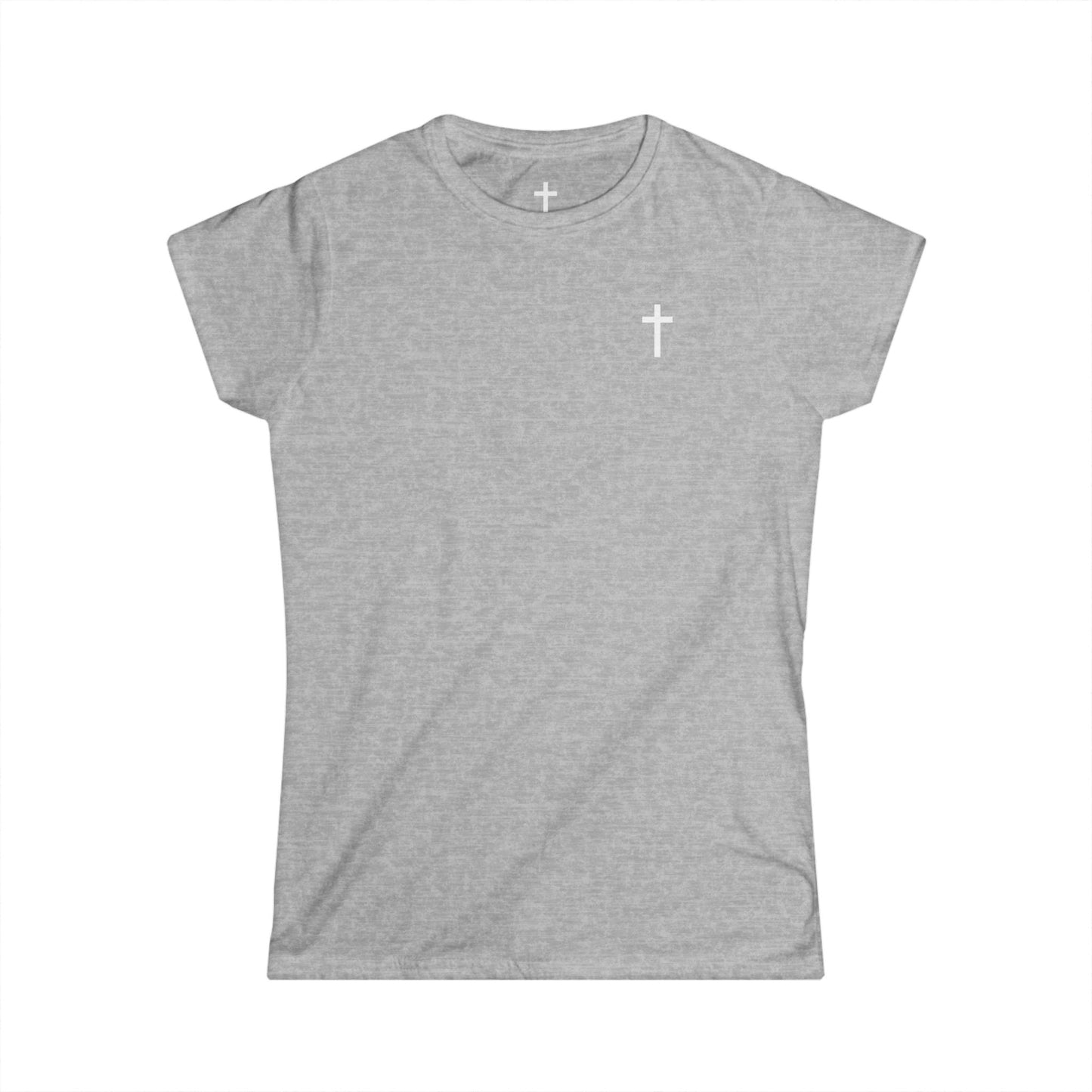 Women's Softstyle Tee with White Cross