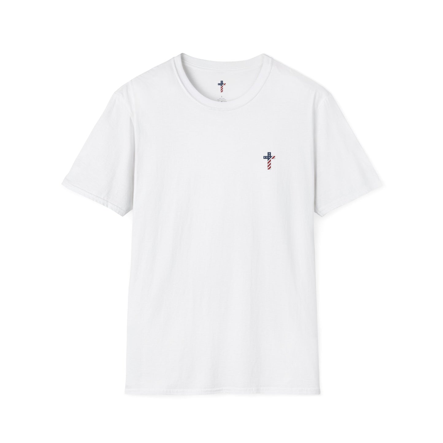 One Cross. One Nation, under God. Unisex Softstyle T-Shirt (no writing on back)