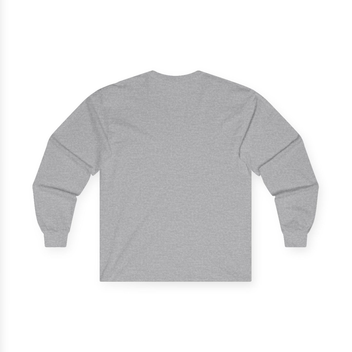 Unisex 100% Cotton Long Sleeve Tee with Black Cross
