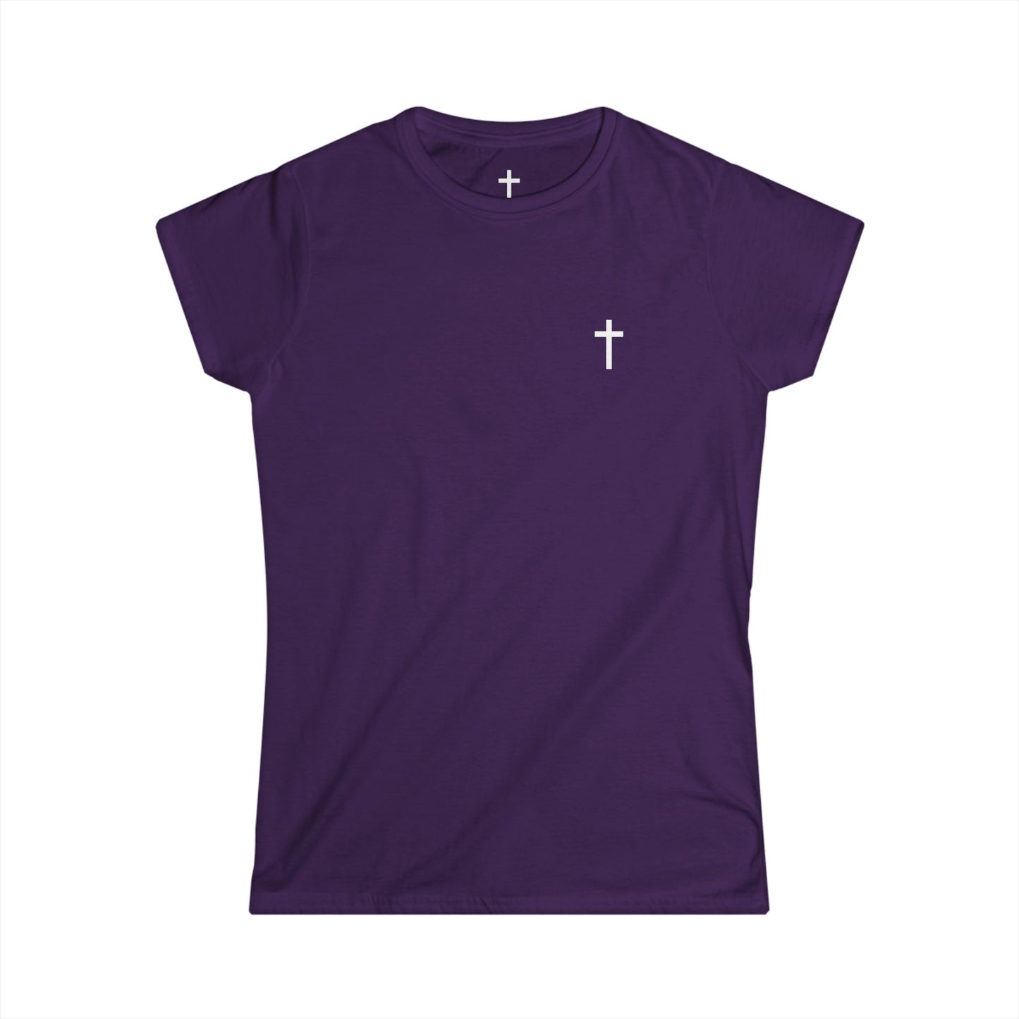 Women's Softstyle Tee with White Cross