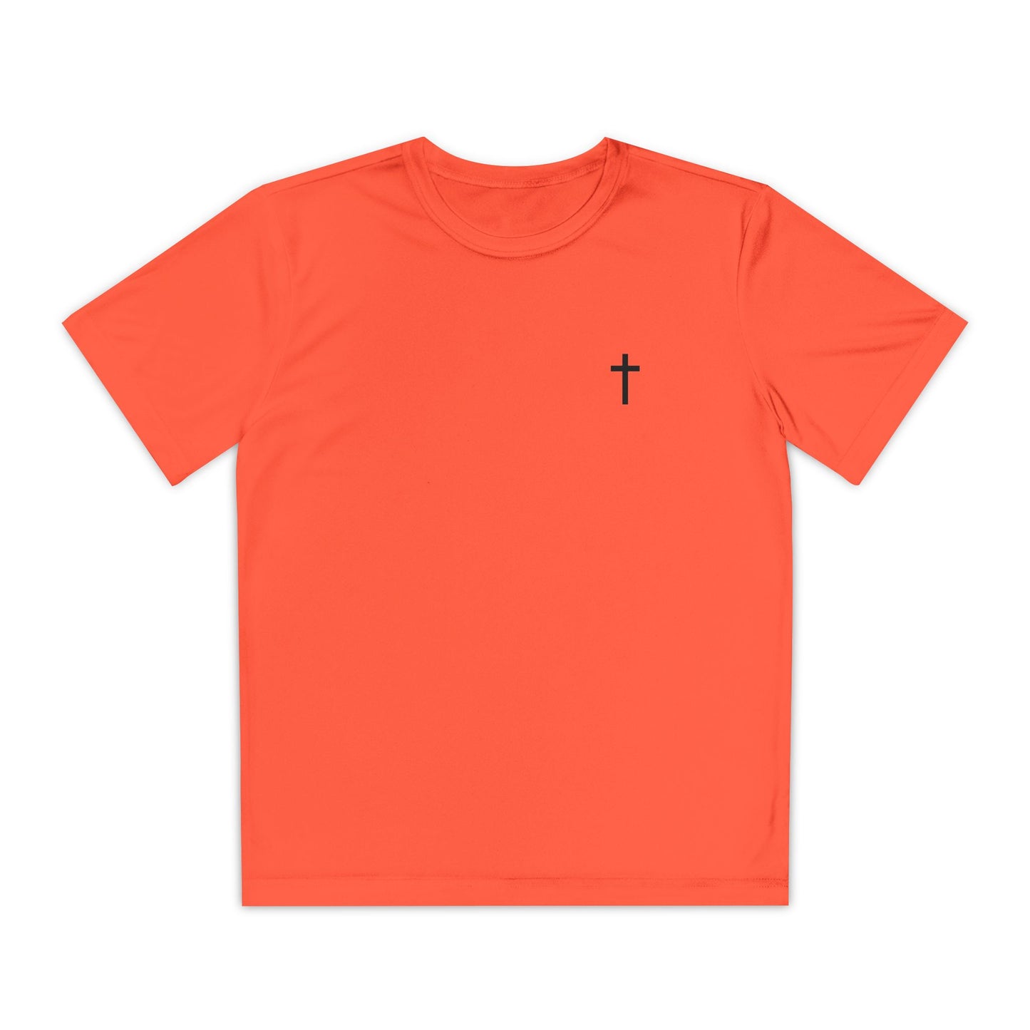 Youth Sport-Tek Tee with Black Cross