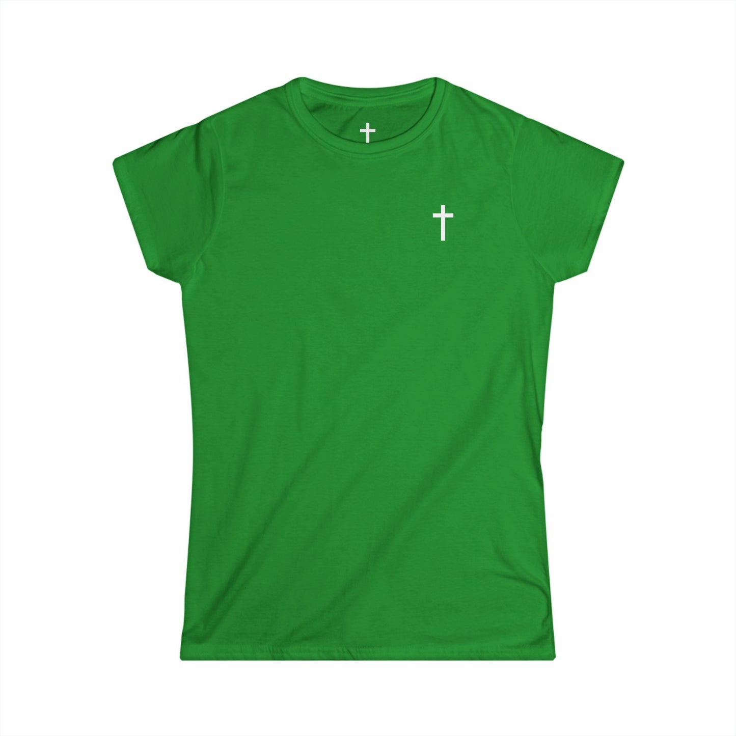 Women's Softstyle Tee with White Cross