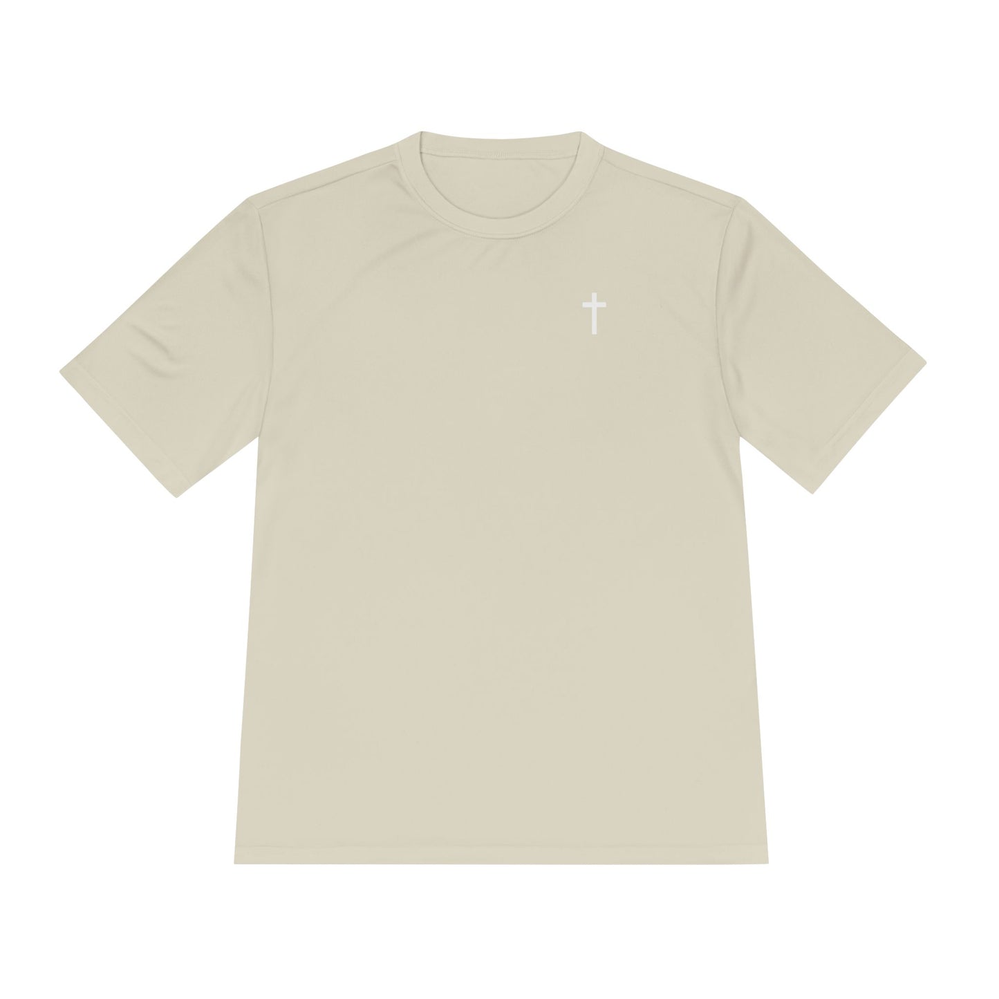 Sport-Tek Unisex Moisture Wicking Tee with White Cross