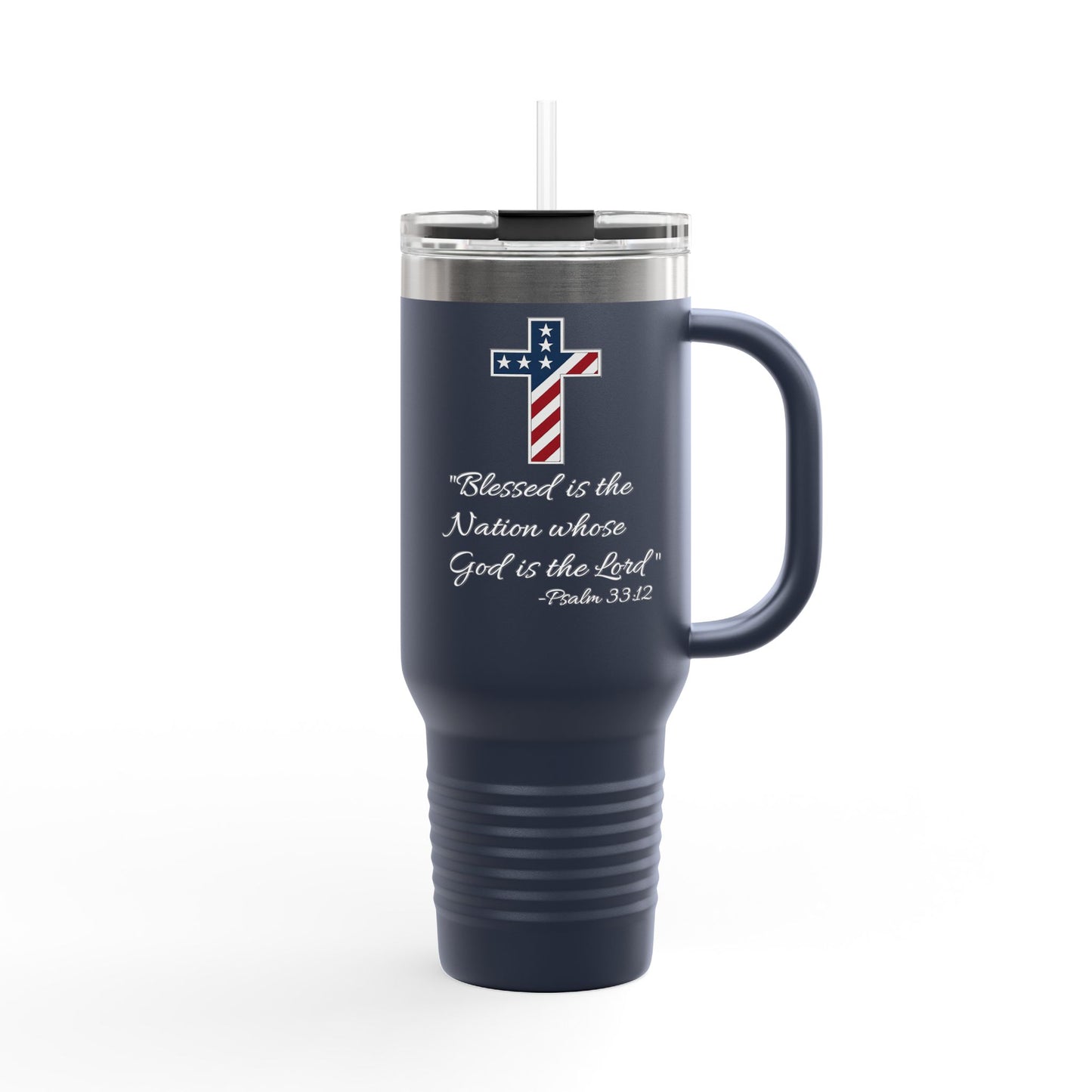 God Bless America Insulated Travel Mug, 40oz
