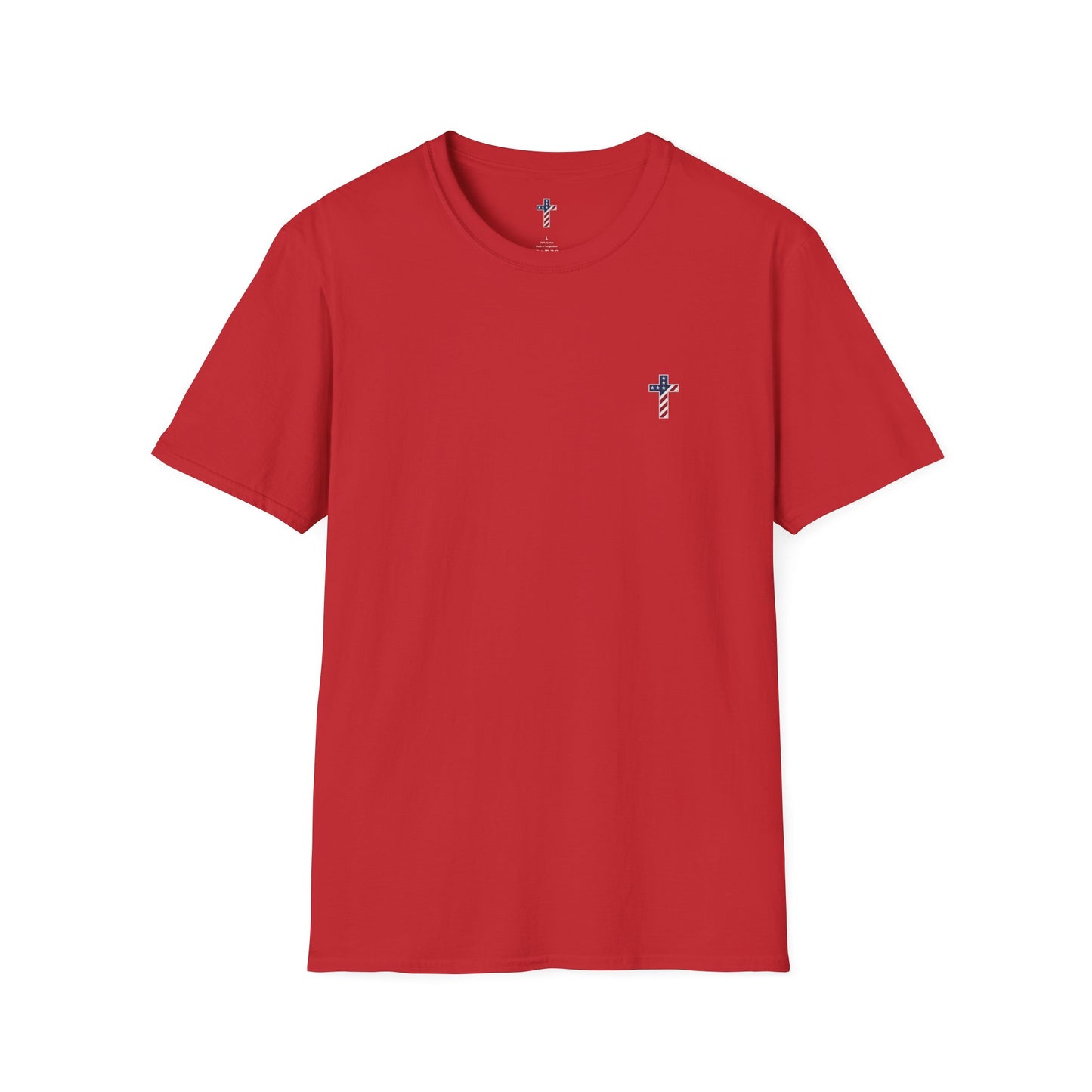 One Cross. One Nation, under God. Unisex Softstyle T-Shirt (no writing on back)
