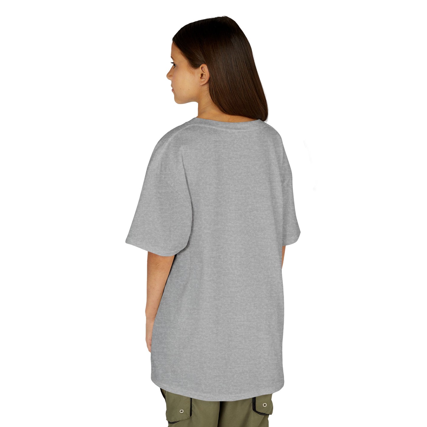 Kids Simple Christian T-Shirt with Black Cross (Gildan Product)