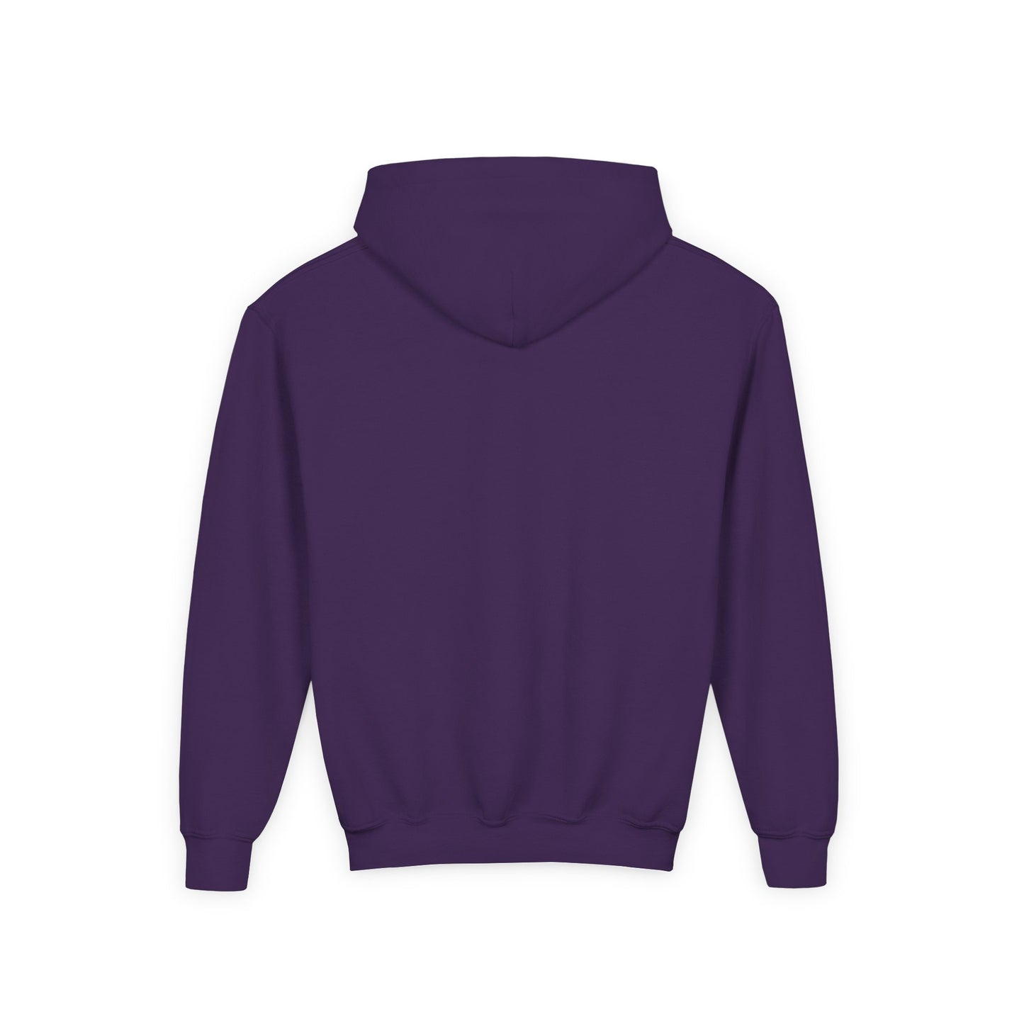 Kids Simple Christian Hooded Sweatshirt with White Cross (Gildan Product)