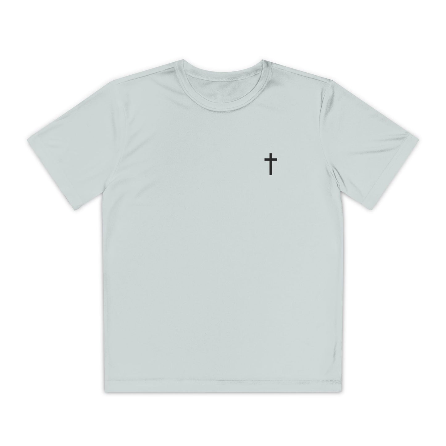 Youth Sport-Tek Tee with Black Cross