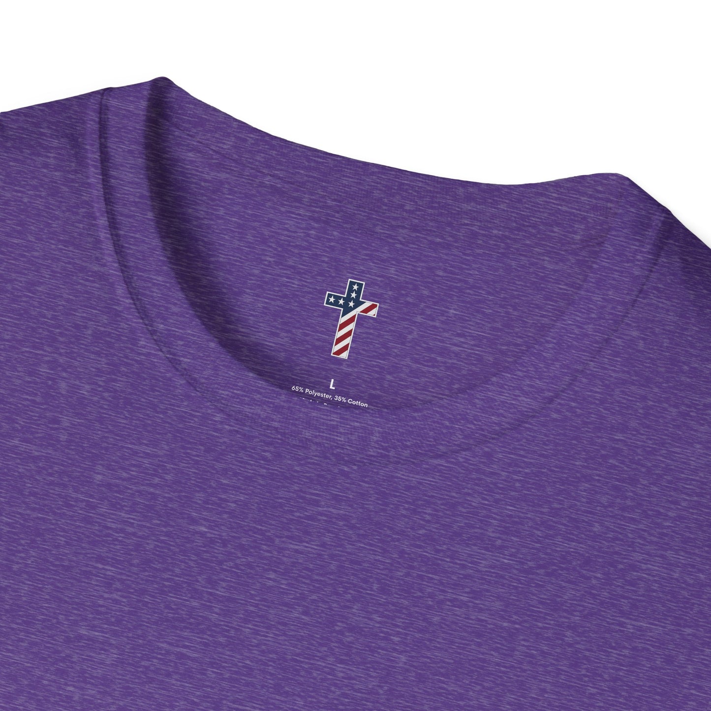 One Cross. One Nation, under God. Unisex Softstyle T-Shirt (no writing on back)