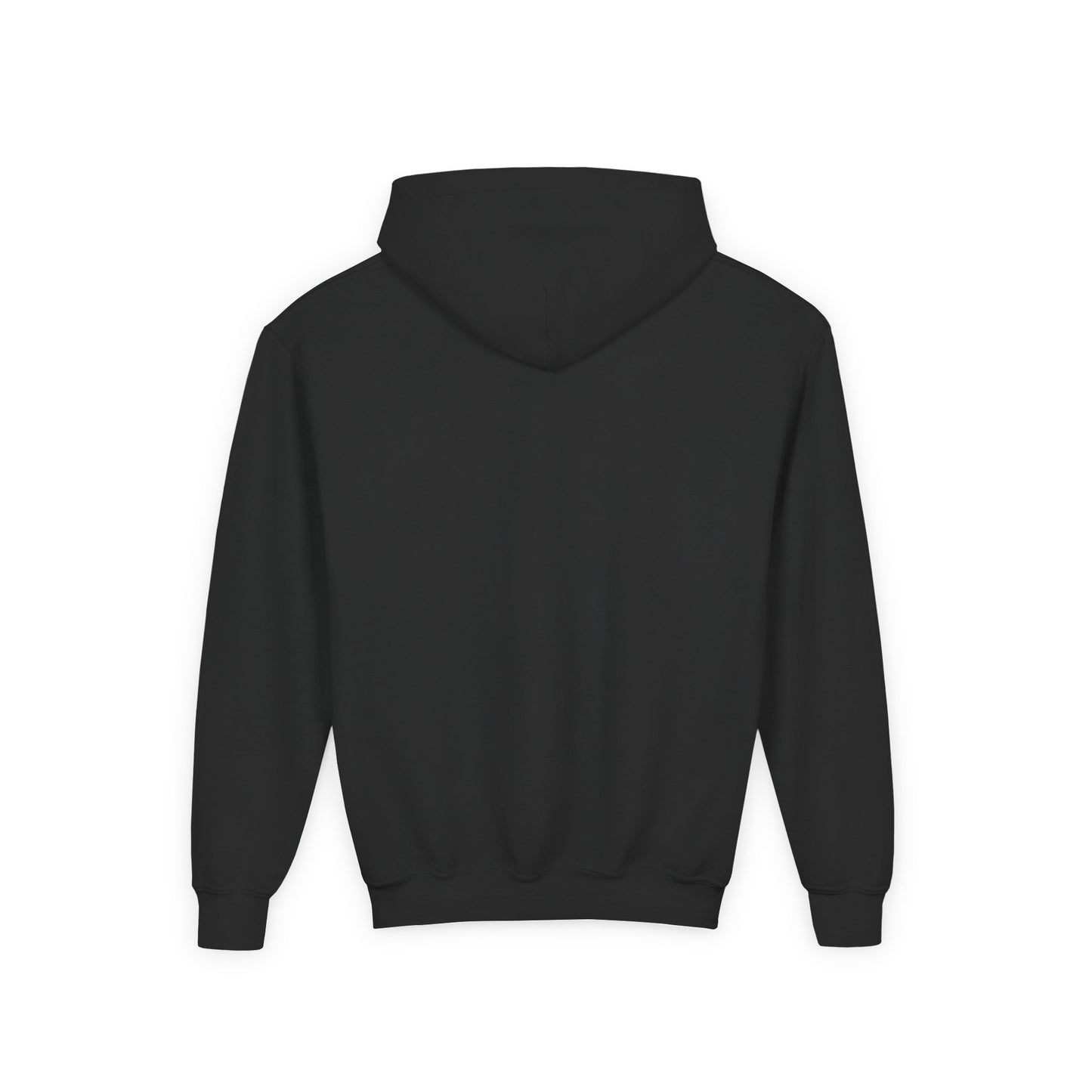 Kids Simple Christian Hooded Sweatshirt with White Cross (Gildan Product)