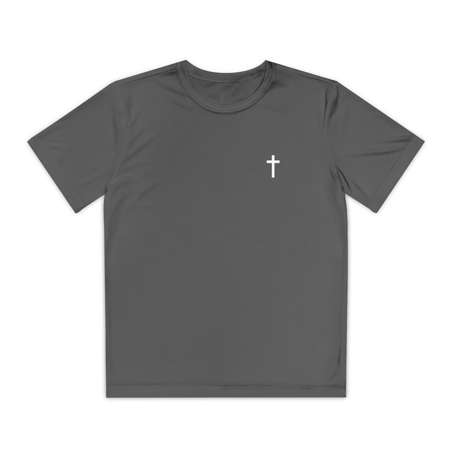 Youth Sport-Tek Tee with White Cross