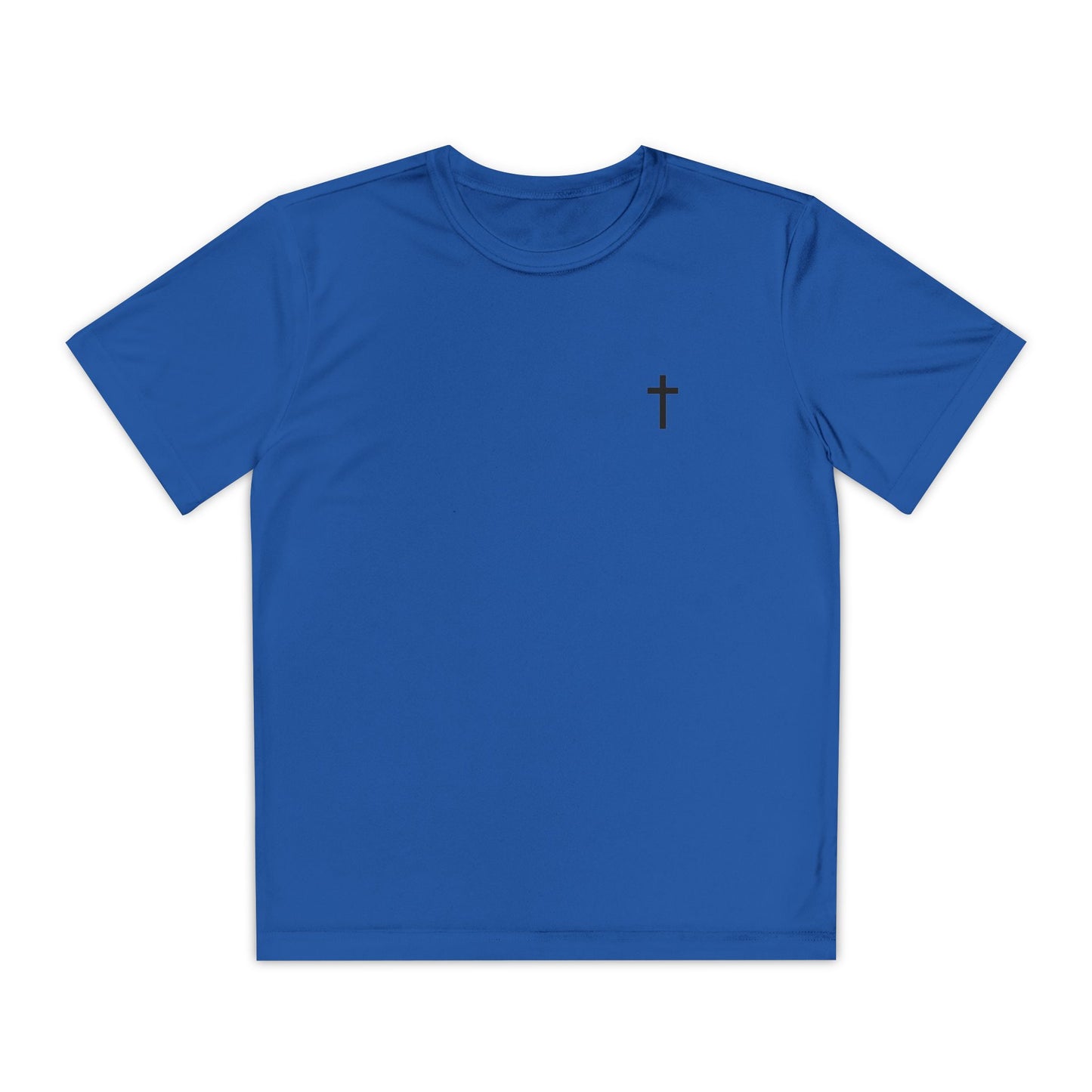 Youth Sport-Tek Tee with Black Cross