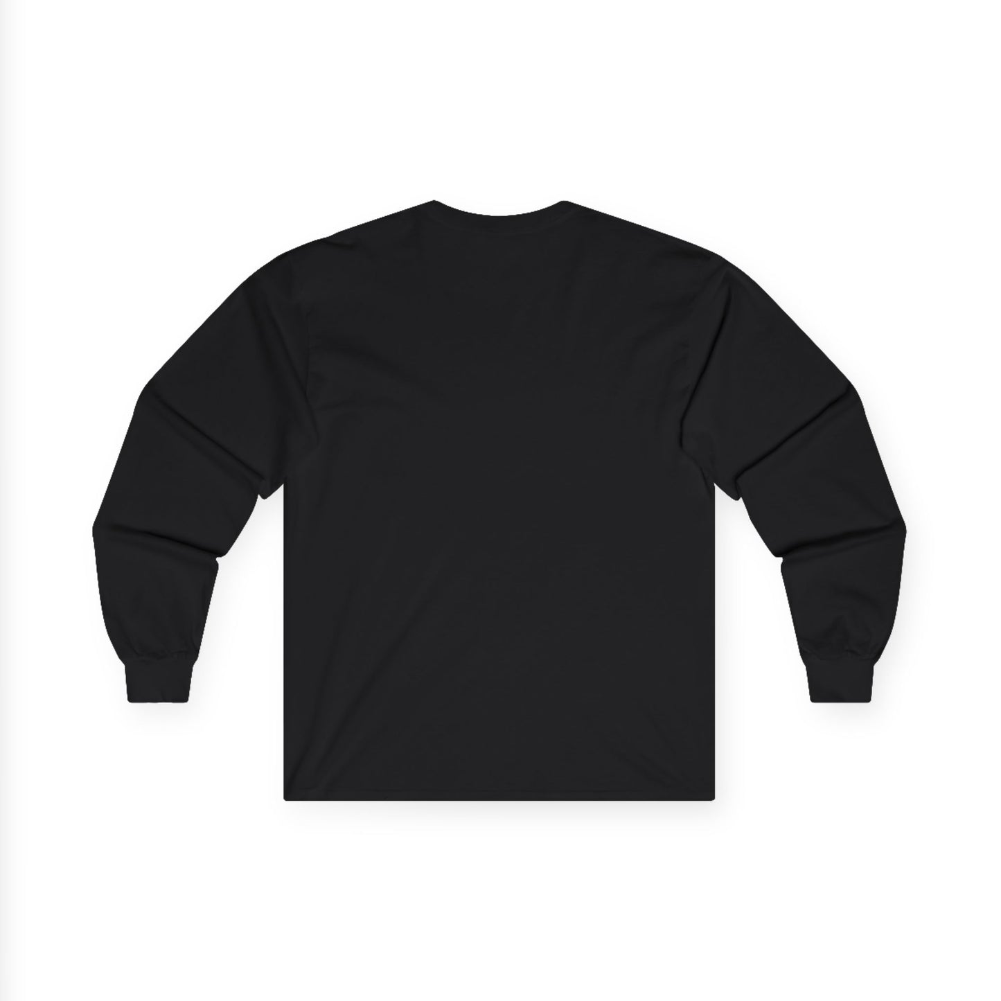 Unisex 100% Cotton Long Sleeve with White Cross (Gildan Product)