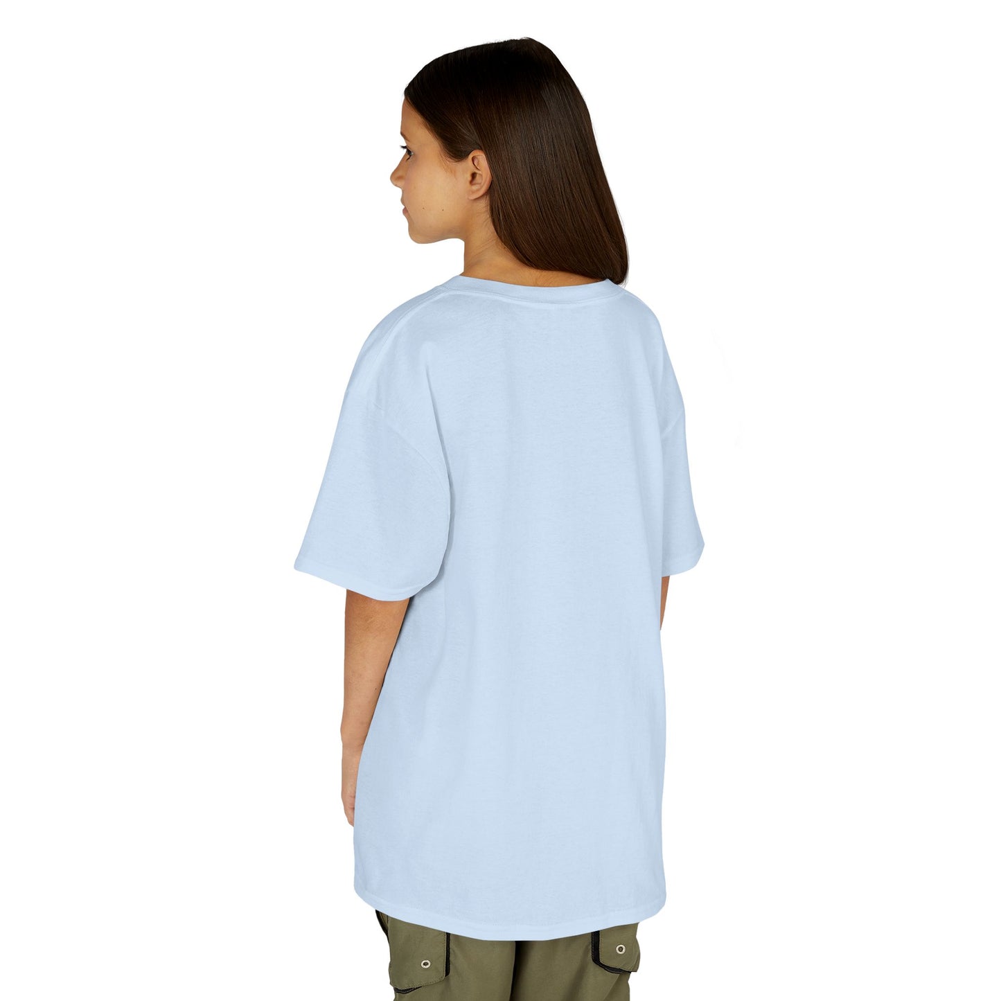 Kids Simple Christian T-Shirt with Black Cross (Gildan Product)