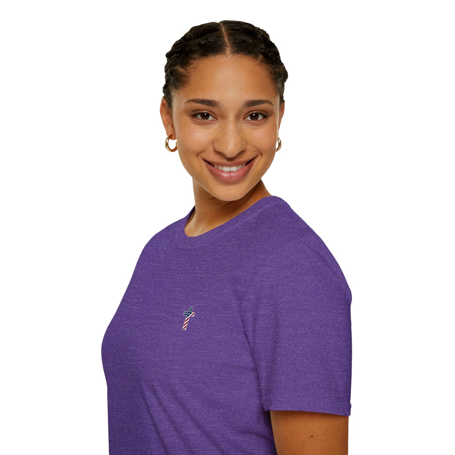 One Cross. One Nation, under God. Unisex Softstyle T-Shirt (no writing on back)