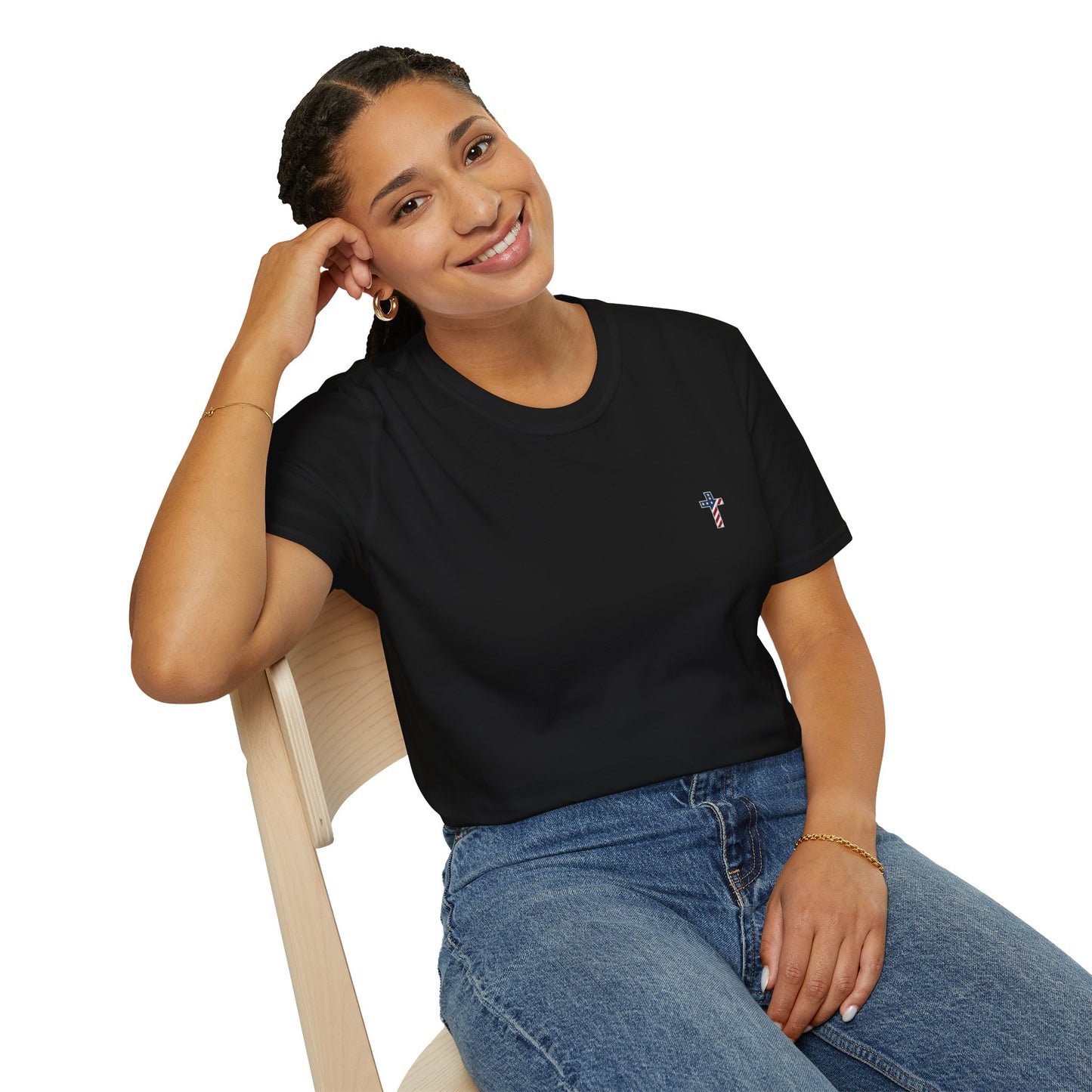 One Cross. One Nation, under God. Unisex Softstyle T-Shirt (no writing on back)
