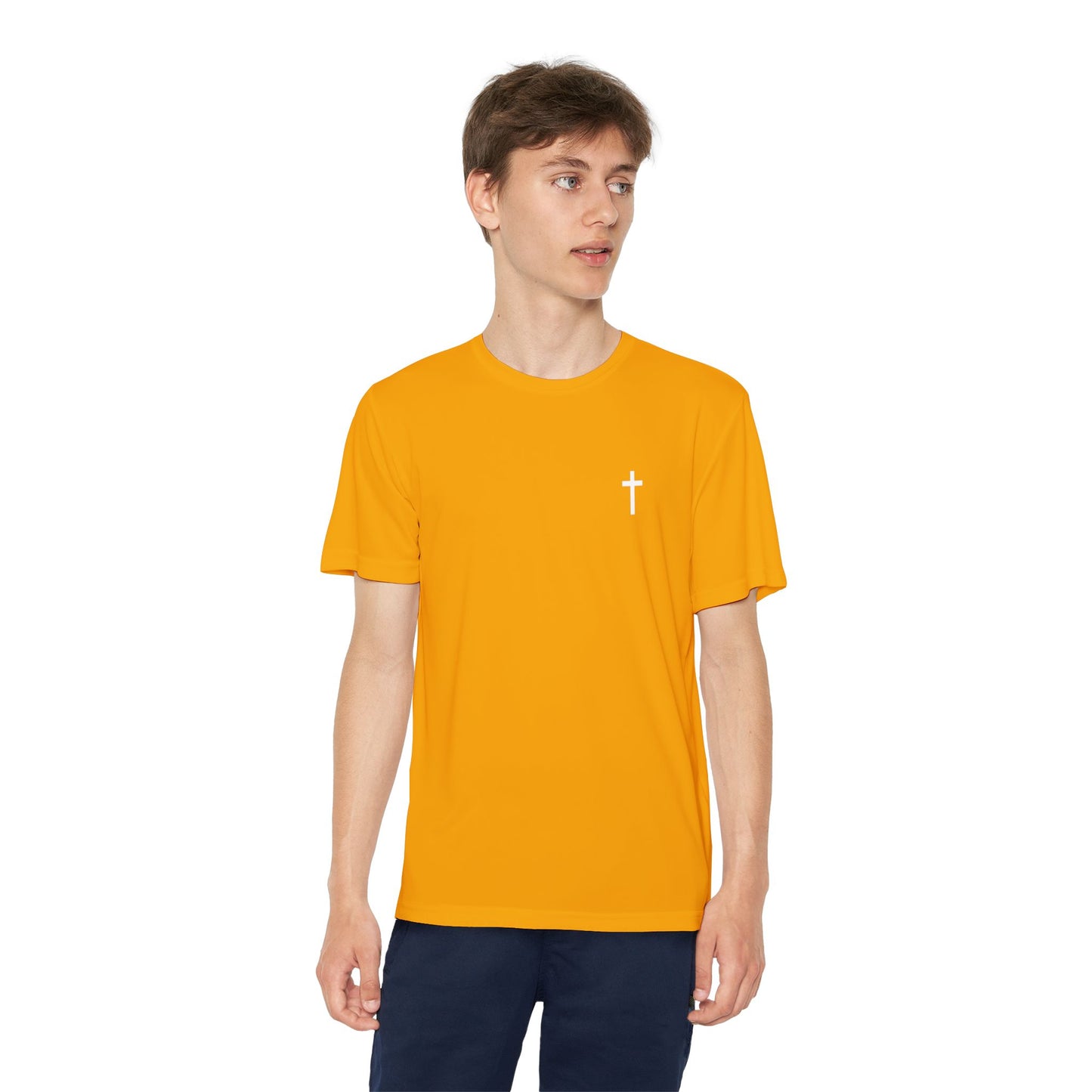 Youth Sport-Tek Tee with White Cross