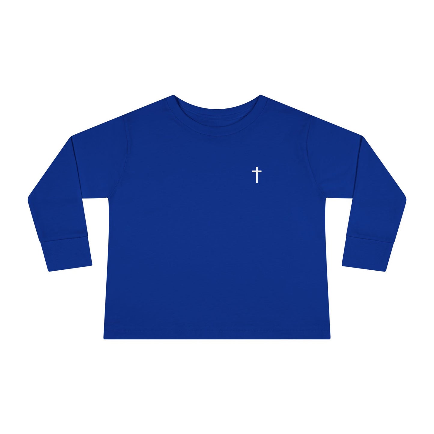 Toddler Long Sleeve Tee with White Cross