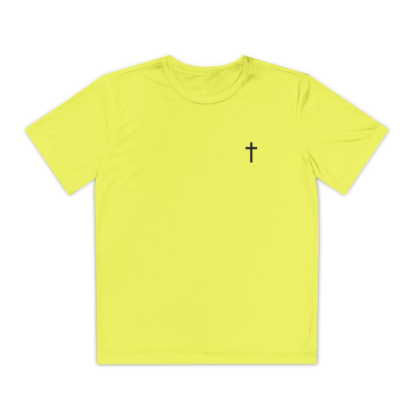 Youth Sport-Tek Tee with Black Cross
