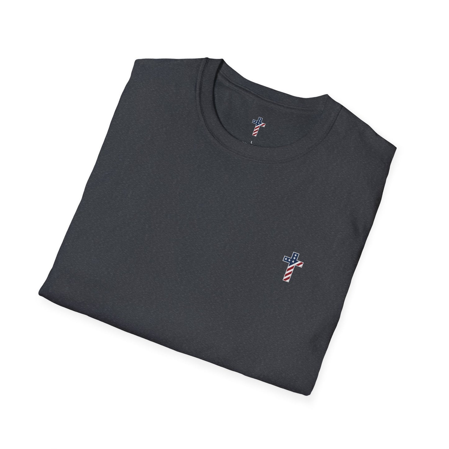 One Cross. One Nation, under God. Unisex Softstyle T-Shirt (no writing on back)