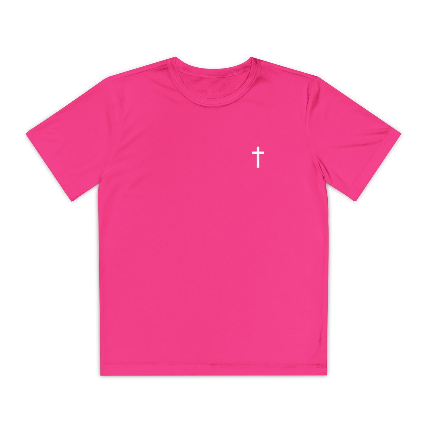 Youth Sport-Tek Tee with White Cross
